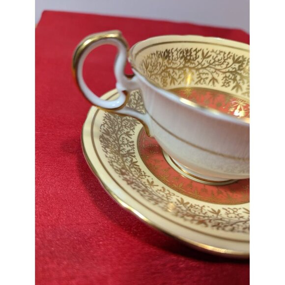 Vintage AYNSLEY"Orange" Bone China Cup & Saucer - Picture 4 of 8